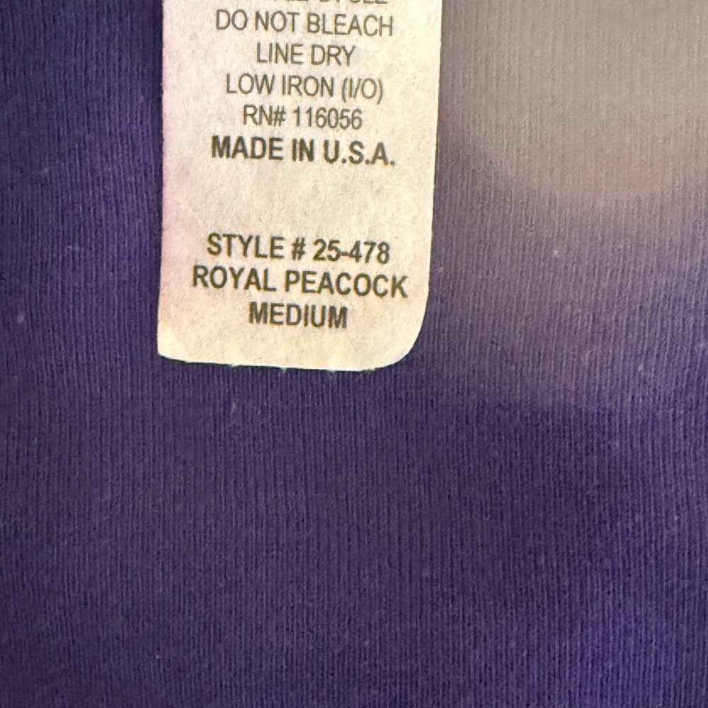 Women's Purple Peacock Graphic Long Sleeve Top - Picture 16 of 16